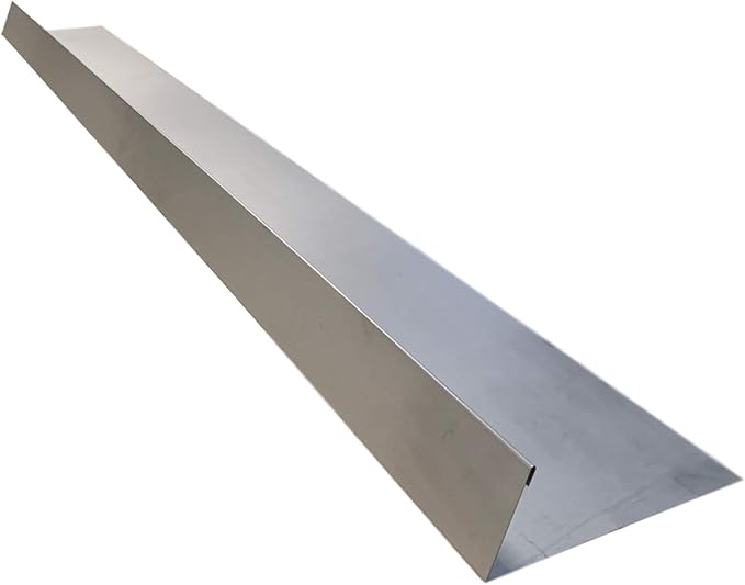 Eagle 1-26 Gauge 5 Foot Rain Diverter - Nails and Instructions Included (Mill Finish Aluminum, Copper, Galvanized, Stainless Steel & More) (3, Paintable Steel)