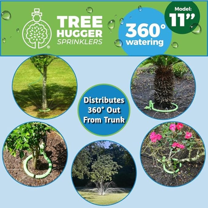 Tree Sprinkler with 360° Outward Direction | Water Sprinkler for Trees That Reaches The Nutrition Zone for Tree Root Watering (11")