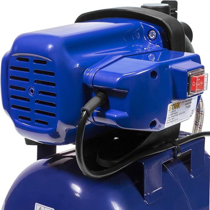 XtremepowerUS 1.6HP Shallow Well Pump Tank Garden Water Pump Booster System Pressurized Farm Irrigation 1000GPH, 1200W