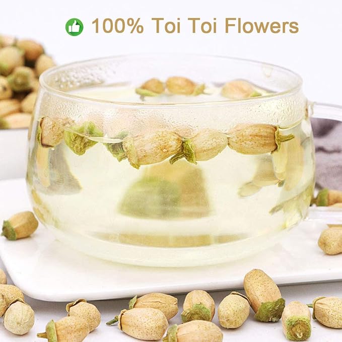 Plant Gift Toi Toi Flower Tea, 玳玳花 Citrus Aurantium Bitter Flower Toi Lime Blossom Tortoise Flower Health Natural Herbal Tea 70g/2.46oz
