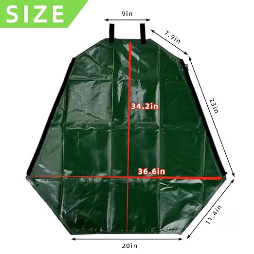 25 Pack Tree Watering Bag, 20 Gallon Slow Release Watering Bag for Trees, Premium PVC Shrub Watering Bag with Heavy Duty Zipper, Sturdy Reusable Drip Irrigation Bag