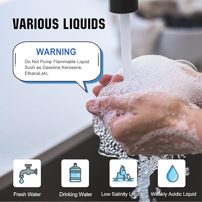 ECO-WORTHY 110V AC Fresh Transfer Diaphragm Water Pump On Demand 5.5GPM 70PSI High Pressure Water Booster Pump 110 Volt with Pressure Switch for Irrigation Garden Hose Sprinkler Home RV