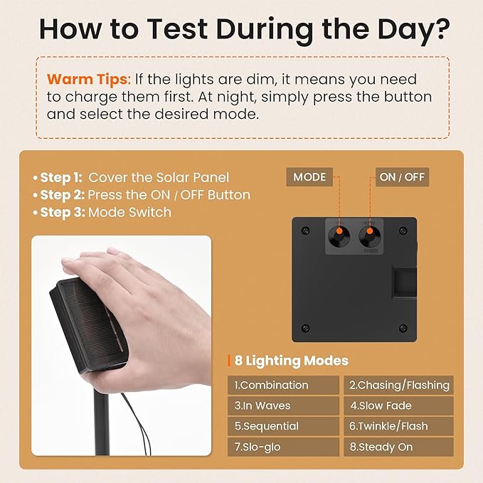 2 Pack Solar Lights Outdoor Waterproof, Total 72ft 120 LEDs Crystal Globes with 8 Modes, Solar Light Strings for Outside, Patio Porch Garden Yard Wedding Party Decor (Warm White)