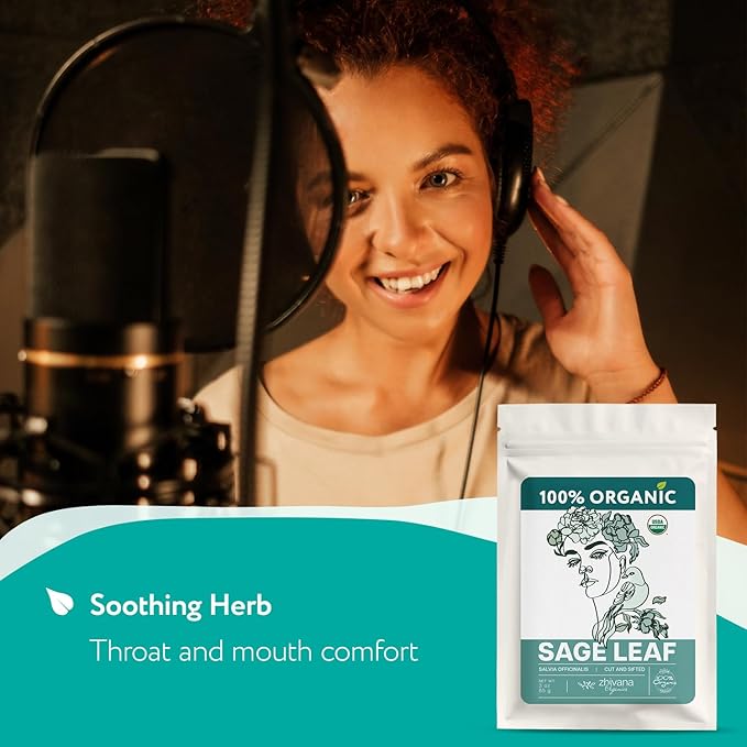 Super Value Pack 5 LB - Organic Sage Leaf (Salvia officinalis) – Loose Dried Leaves – Edible Grade for Tea, Seasoning & Herbal Uses