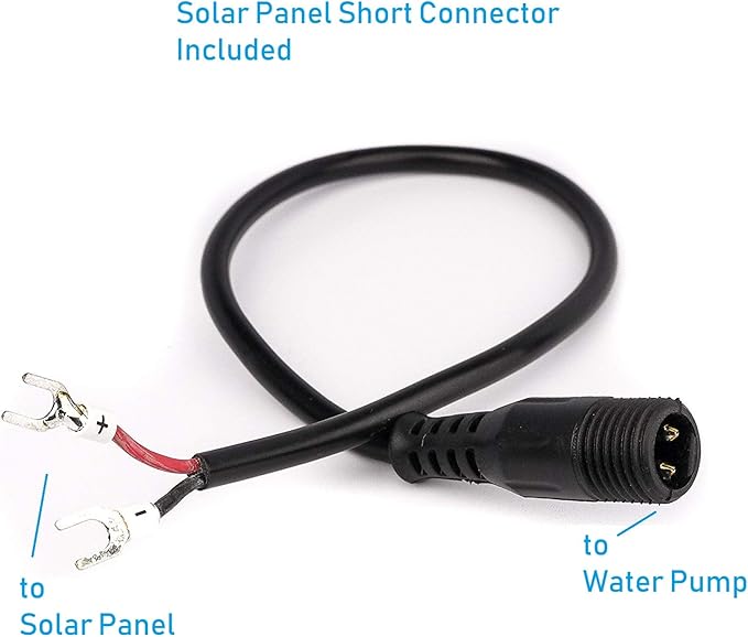 12V-24V DC Brushless Submersible Water Pump 196 GPH for Solar Fountain Hydroponics and Aquaponics