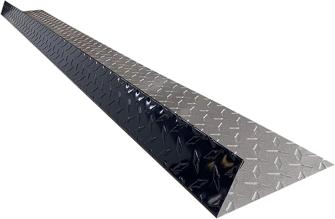 Eagle 1-26 Gauge 5 Foot Rain Diverter - Nails and Instructions Included (Mill Finish Aluminum, Copper, Galvanized, Stainless Steel & More) (3, Aluminum Diamond Plate - Indigo Blue)