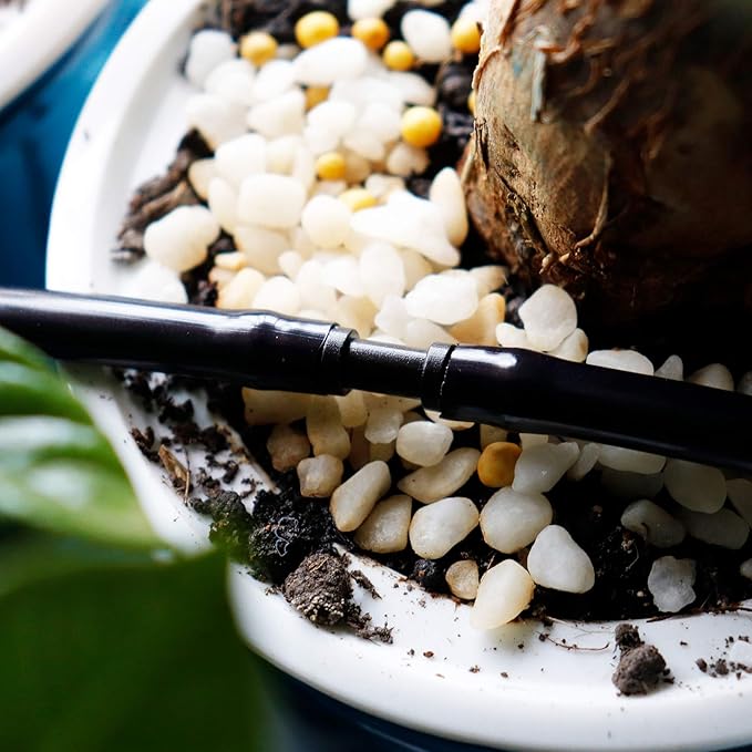 1/4 inch Blank Distribution Tubing Drip Irrigation Hose,50ft Soft Watering Tube for Small Lawn Garden Irrigation System