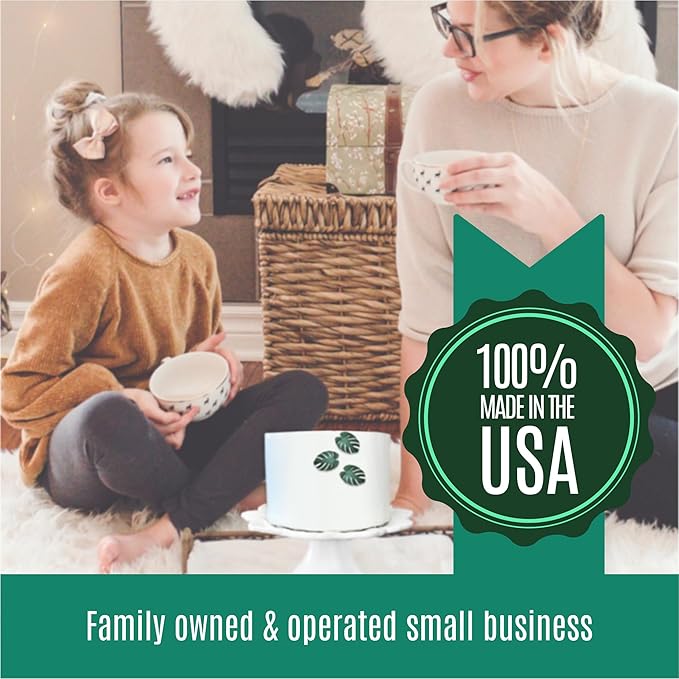 Sugar Robot - Edible Monstera Leaves Decor - Small Size - Edible leaves for cake decorating - Premium Crafted - Made in the USA Cake -Set of 24 (Monstera Leaf)