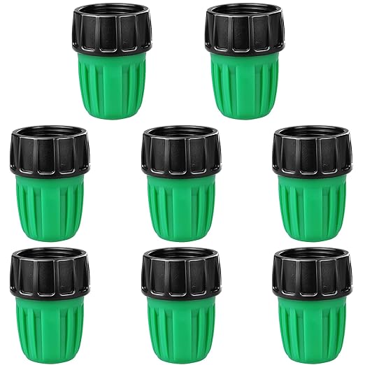 3/4 Inch Female Pipe Thread to 1/2 Inch Drip Irrigation Tubing Adapter: 8 Pieces 1/2 in. Barbed Drip Line x 3/4 in. Faucet PVC Adapter Connect 3/4" FHT Faucet, Sprinkler Manifold, Garden Hose