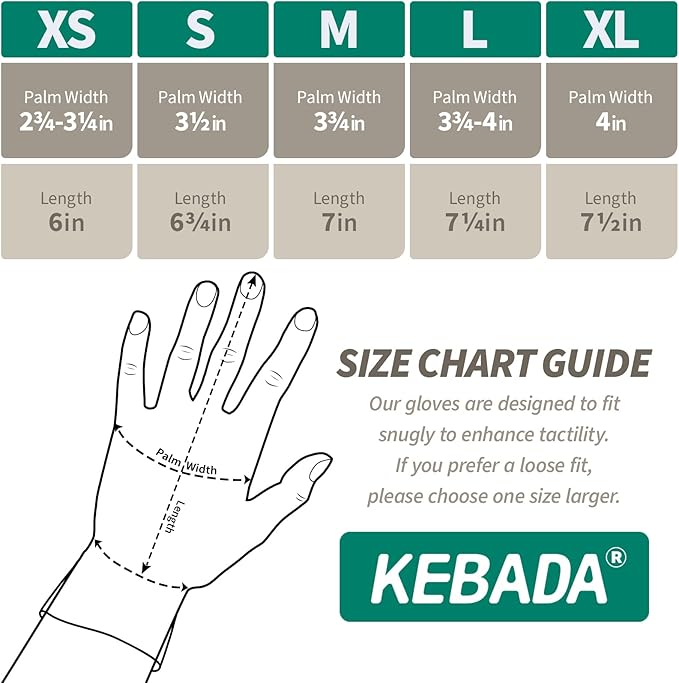Kebada Work Gloves for Men and Women, Foam Nitrile Coated Safety Gloves with Grip, Ideal for Warehouse Package Handling, Gardening, Mechanic and Construction, XS