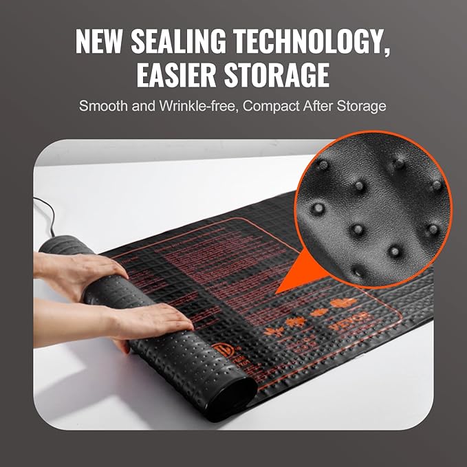 VEVOR 1 Pack Seedling Heat Mat 48"x 20.75", MET-Certified Warm Hydroponic Plant Heating Pad for Seed Starting, Waterproof Heating Mats for Germination, Indoor Gardening, Greenhouse