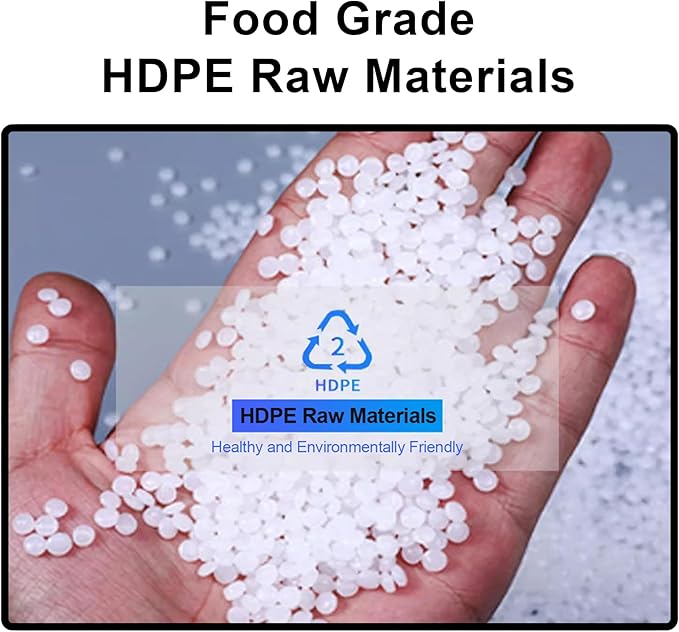 Large Capacity Water Container Plastic Water Tank with Faucet and 3M Water Pipe, Heavy Duty Water Storage Carrier Portable Durable for Outdoor Hiking Emergency Self-Driving(Size:200L/52.8Gallon)