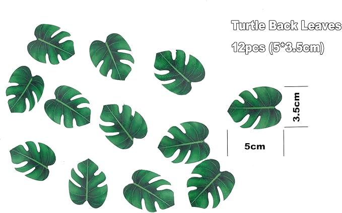 90pcs Edible Butterfly, Flowers and Turtle Back Leaves Cake Topper Cupcake Toppers Wedding Themed Party Birthday Cake Decoration Mixed Size & Colour(Tasteless)