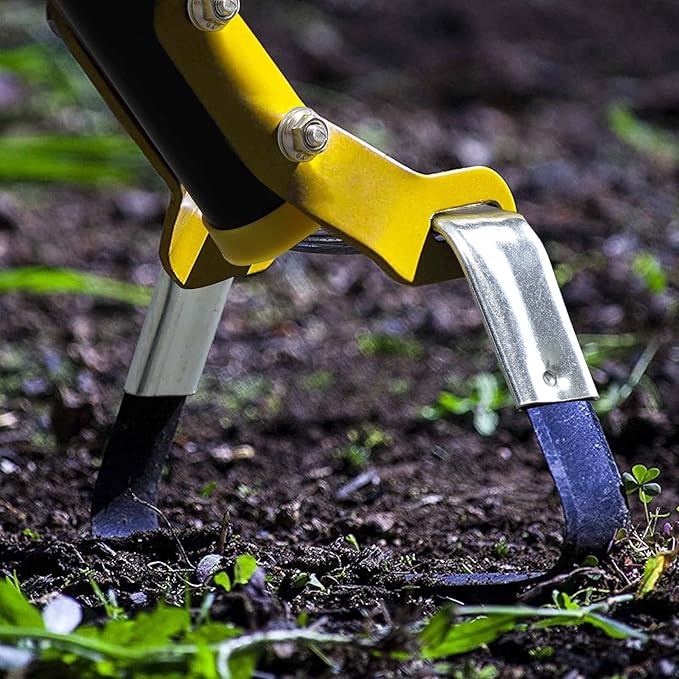 72 inch Garden Hoe， weeding tools for garden,Handheld Weeding Rake Planting Vegetables Farm,Sharp Durable Gardening Gifts for Hoe Garden Tool Traditional Steel Quenching Forging Process