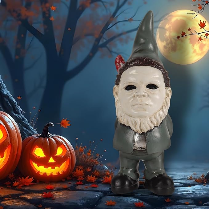 Horror Decor Garden Gnomes Christmas Table Decor Garden Statue Home Decor Horror Movie Merchandise Gifts- Green