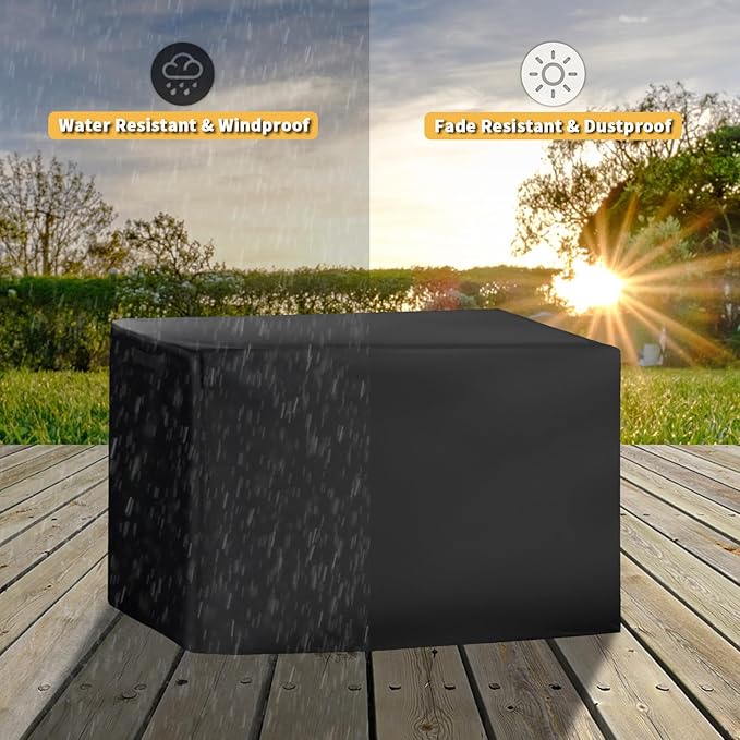 Pellet Grill Cover for ASMOKE AS350 Portable Smoker, Heavy-Duty 600D Pellet Smoker Cover for ASMOKE Portable Pellet Grill