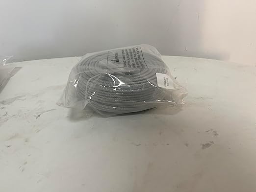 3/16 Wire Rope Kit, 165ft Vinyl Coated Galvanized Steel Cable with M5 Turnbuckles for Cables Wire, Rope Clamp & Thimble, 7X7 Strand Aircraft Cable for Anchored Shed, Fencing, Sunshade