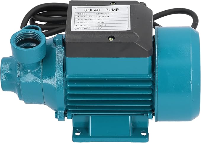 Portable Transfer Water Pump for Clean Water, DC 12V Easy Powered Self-priming Pump for Shallow Well Jet, Irrigation Transfer, Solar Water Supply - 15M Lift