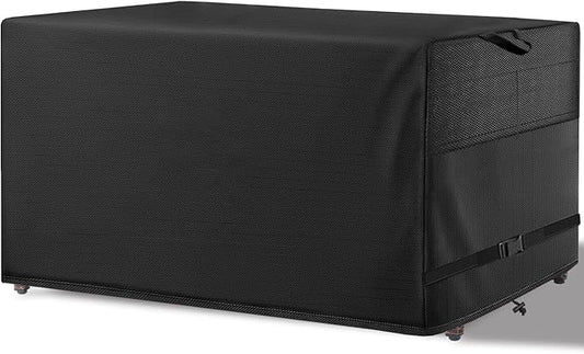 Patio Coffee Table Cover Black Heavy Duty Waterproof Cover 48" L x 26" W x 18" H for Rectangular Coffee Table