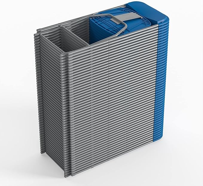 Flash Furniture Hercules™ Series Plastic Folding Chair - Blue - 2 Pack 650LB Weight Capacity Comfortable Event Chair-Lightweight Folding Chair