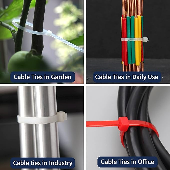 XINGO 10 Inch Cable Zip Ties (500 Pack), 40 Lbs Tensile Strength-Heavy Duty, Self-Locking Nylon Plastic Nylon Wire Ties for indoor and outdoor (Apple Green)