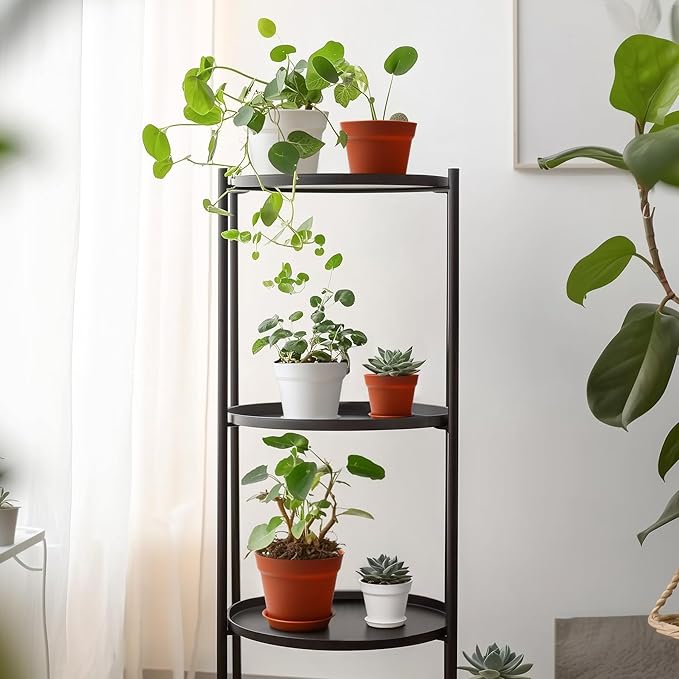 T4U 4 Inch Plant Pots 8-Pack, Small Flower Pots with Drainage Hole and Saucer, Decorative Nursery Pot Bulk for African Violet, Snake Plant, Succulent, Herb and Plants Indoor (8 Pcs 4" Pots)