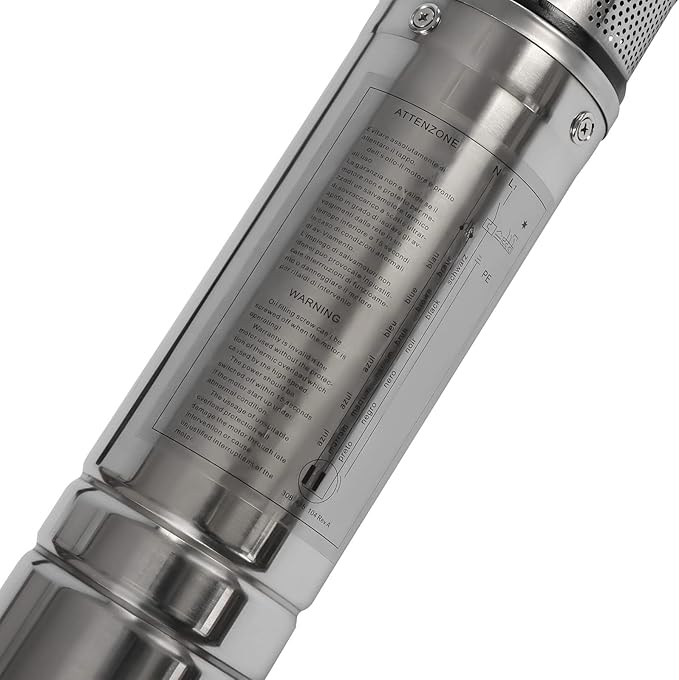 Deep Well Submersible Pump 110V 370W Electric Solar Powered Water Pump, 16 GPM Flow, 157ft Lift, Farm Ranch Irrigation Submersible Bore Hole Deep Well Pump 3420 RPM