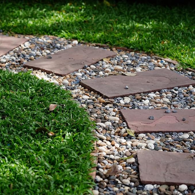 20lbs Aquarium Rocks, 5/8" Natural River Rocks for Plants Decorative Polished Mixed Pebbles for Fish Tank, Landscaping, Gardening, Flower Pots, Vase Fillers, Indoor Water Fountains