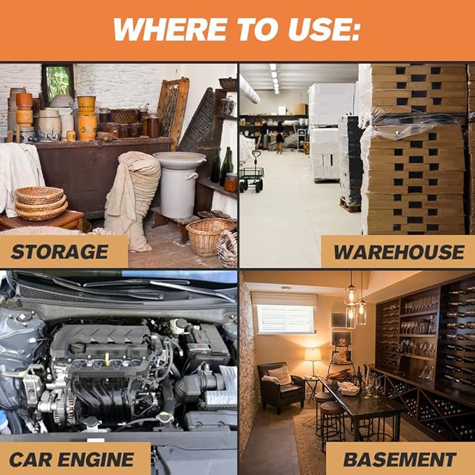 Pest Repellent, Rodent Repellent for Car Engines, Mouse Repellents for Car, RV Mice Repellant, Keep Rodents Out of Car/House, Cars Mouse Repellent Under Hood-2P