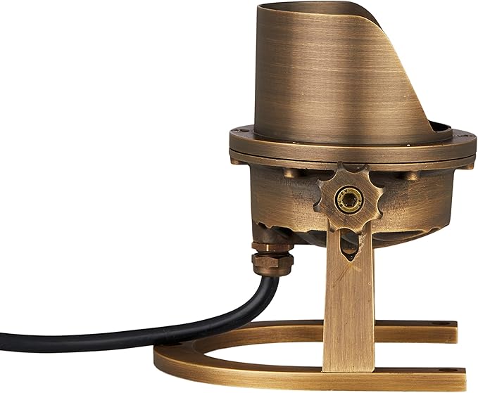 VOLT 12V IP68 Cold Forged Brass (Bronze) RGBW Color Changing LED Underwater Light with Shielded Top & Remote Control for Low Voltage Outdoor Lighting