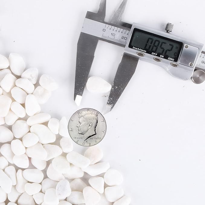 45lb White Rocks for Plants,Potting,Succulents Aquarium Fish Tank Garden Vases Decorative Pebbles Gravel Rocks Stones