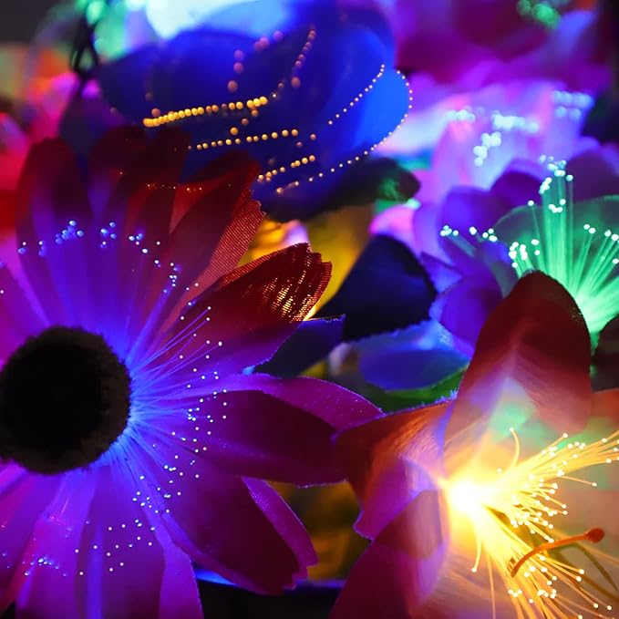 Solar Garden Lights, Outdoor Solar Lights for Yard-Solar Lights Outdoor Waterproof(Include 18 Flower Lamps & 1 Hummingbird & 1 Butterfly) (Style 1)