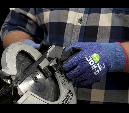 MAGID D-ROC ANSI A4 AeroDex Polyurethane Palm Coated Work Gloves, 12 Pairs, Size 11/2XL, GPD482