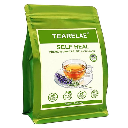 TEARELAE - Self Heal Herb - Natural Prunella Vulgaris, 2oz/56g - Whole Dried Xia Ku Cao - Sun-Dried, No Additives, Non-GMO, Caffeine-Free