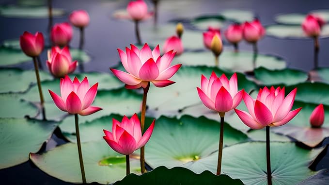 30 Mixed Miniature Water Lily & Lotus Seeds Vibrant Blooms for Bowls & Ponds Non-GMO, Indoor/Outdoor Water Garden in a Bowl or Pond
