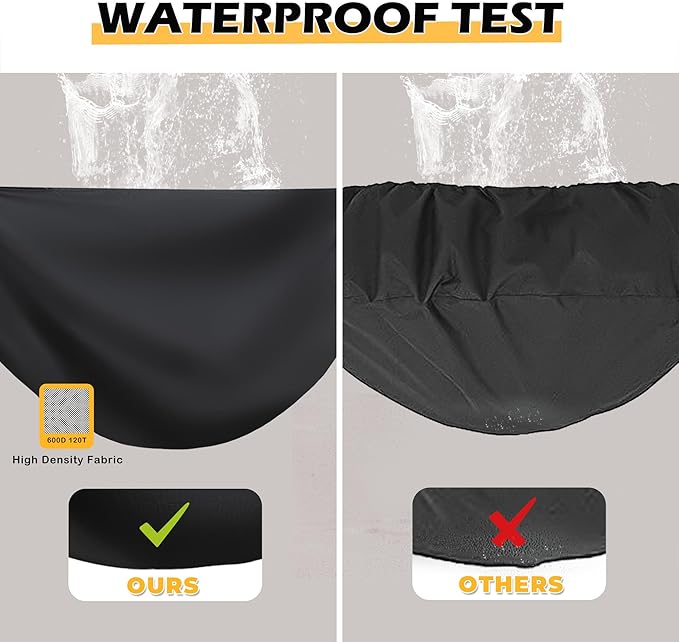 Grill Cover for Royal Gourmet GT1001 Portable Grill, Tabletop BBQ Cover for Royal Gourmet GT2001 Small Gas Barbeque Grill