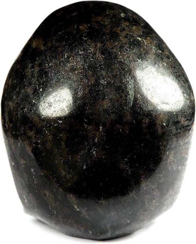 Skullis 5.0" Russian Arfvedsonite Hand Carved Crystal Skull, Super Realistic, Crystal Healing, Hand Carved Gemstone Fine Art Sculpture, Reiki Healing Stone Statue. z8