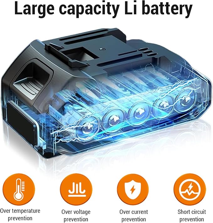 24V Cordless Electric Tiller with 2 Rechargeable Batteries, Handheld Garden Cultivator for Soil Aeration, Weeding, Lawn Trenching | Mini Hand Tillers for Gardening | Hand Held Battery Powered Tiller