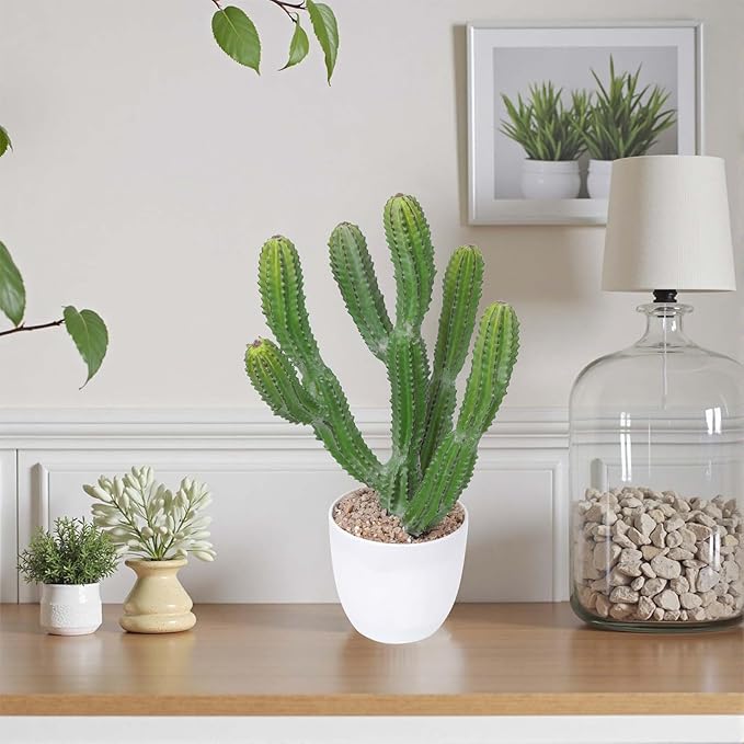 Artificial Cactus 16inch Faux Cacti Fake Succulent Plants for Indoor Outdoor Home Office Garden Decor