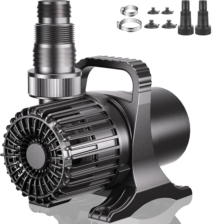 WaterRebirth (3200GPH-175W,UL listed) High Flow Large Fountain Submersible Water Pond Sump Pump Aquarium Electric Waterfall Pump Outdoor PS-3200