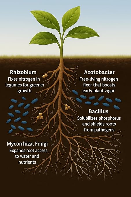Seed Inoculant - Organic Fertilizer for Soil Health and Strong Germination - Beneficial Microbial Seed Inoculant (5lbs)