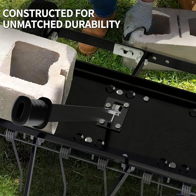 YITAMOTOR 40" Dethatcher Tow Behind Lawn rake Lawn Sweeper,Black