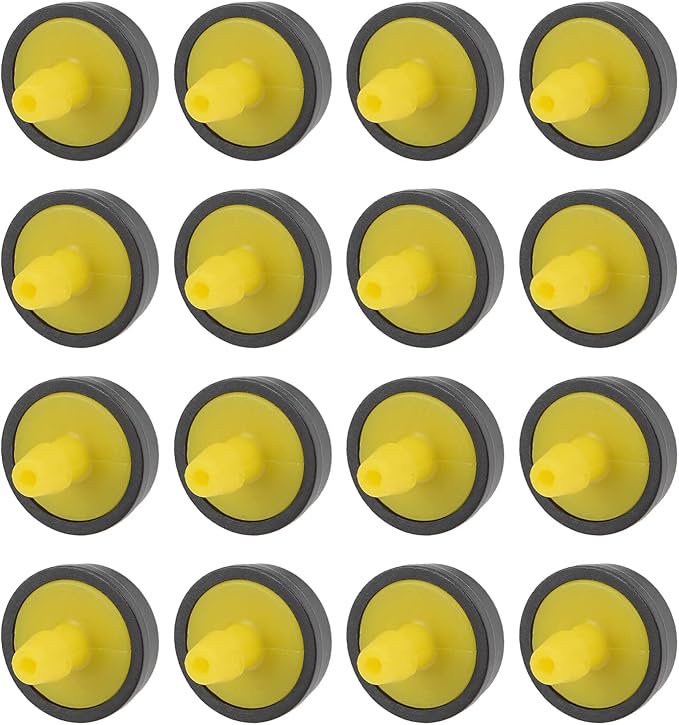 METALLIXITY Pressure Compensating Dripper, (5 Gallon Per Hour) 50Pcs, Plastic Irrigation Drip Emitters - for Watering Garden Lawn Plants, Yellow