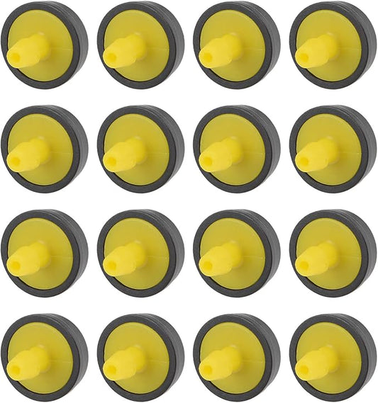 METALLIXITY Pressure Compensating Dripper, (5 Gallon Per Hour) 50Pcs, Plastic Irrigation Drip Emitters - for Watering Garden Lawn Plants, Yellow