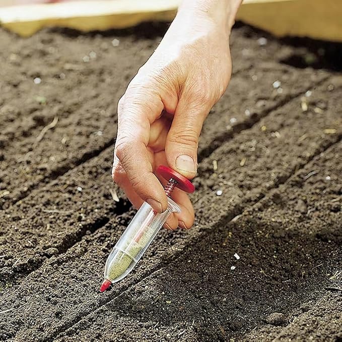 5 Piece Seed Spreader Set, 2025 Upgraded Seed Dispenser Set, 12-Hole Digger Seed Planter Tool for Lawn Garden Farm Yard