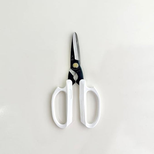 LITTLE DARLING White Korean Flower Scissors Pruning Shear Gardening Trimming Sharp Blade Floral Shears With Non-Slip Comfortable Grip
