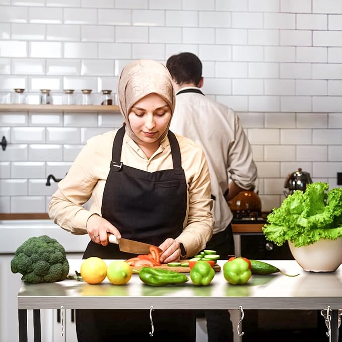 3-Shelf Outdoor Grill Table, Pizza Oven Tables with Waterproof Cover, Movable Dining Cart, Trolley Table with Wheels, Outdoor Kitchen Cooking Prep BBQ Cart for Home Party, Bar,Camping