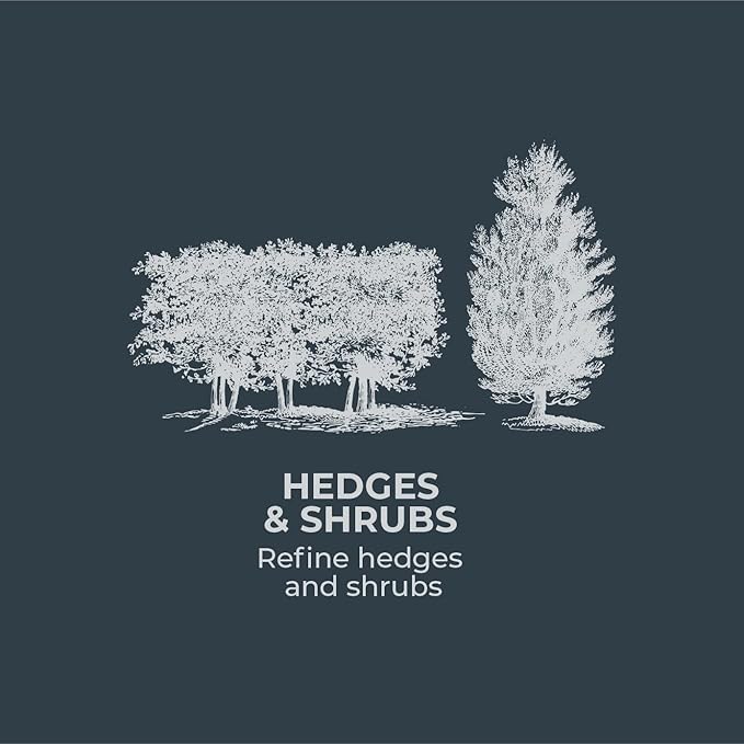 Woodland Tools Super Duty Hedge Shears, 23 Inch Manual Hedge Clippers with 10 Inch Gear-Assist Blades, Power Notch, and Non Stick Coating, Heavy Duty Trimmer for Thick Shrubs and Hedges