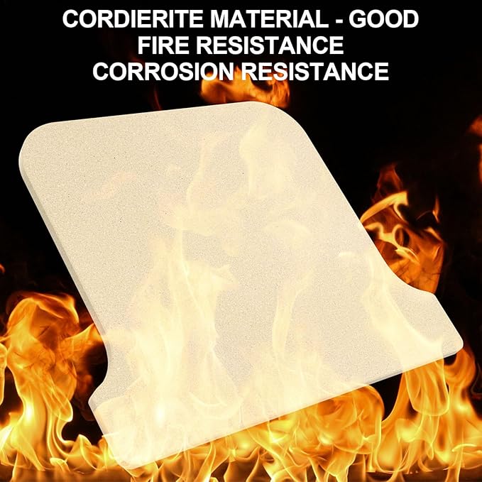 Pizza Stones Replacement Parts for Ooni Koda 16 Gas Oven, 28mbar Outdoor Propane Pizza Oven Cordierite Baking Stones for Ooni Pizza Stones Accessories for Bread