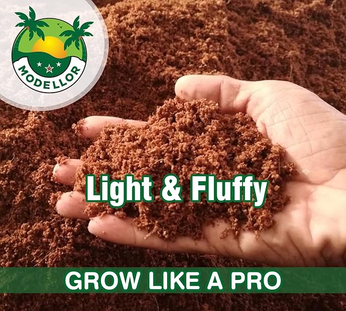 MODELLOR (10 lb) Premium Super Washed Coco Coir Brick, High Yield 18 to 20 gallons, Seed Starter, Organic, pH Balanced, Gardening, Indoor, Outdoor use
